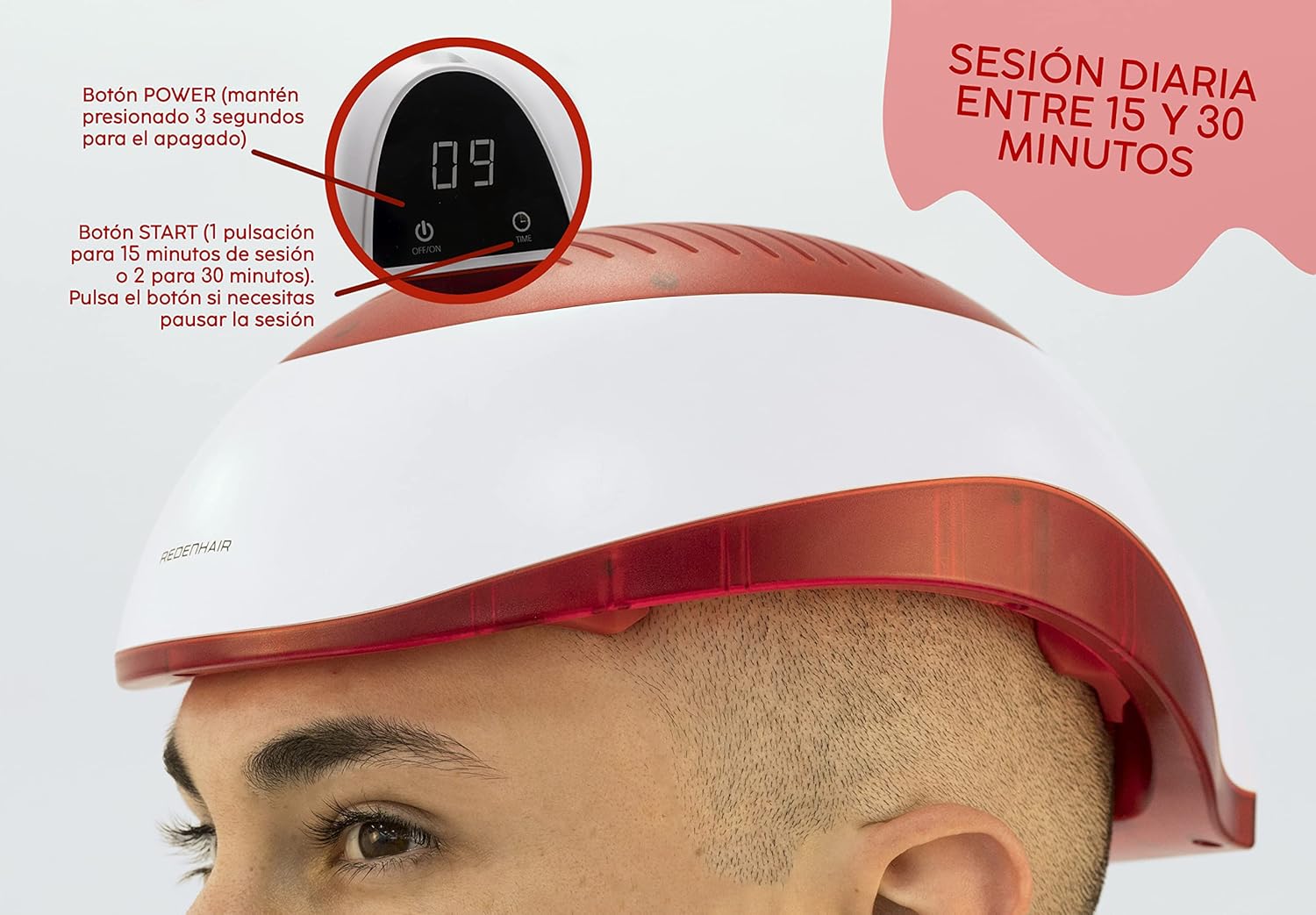 Laser Helmet for Hair Regrowth - Stimulates Hair Growth - FDA Approved - For Stopping Baldness and Hair Regrowth